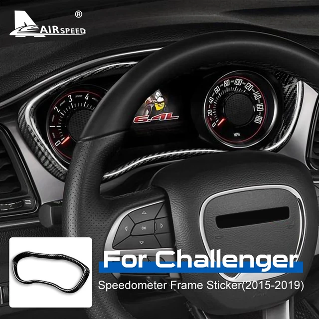 Jidixian Soft Carbon Faser Auto Innenraum Rücksitz Airbag Abdeckung  Dekoration Trim Aufkleber für Dodge Challenger bis Zubehör - AliExpress