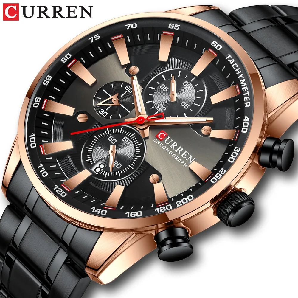 

Karui En Curren8351 Waterproof Quartz Watch Six-pin Watch Business MEN'S Watch Calendar Watch