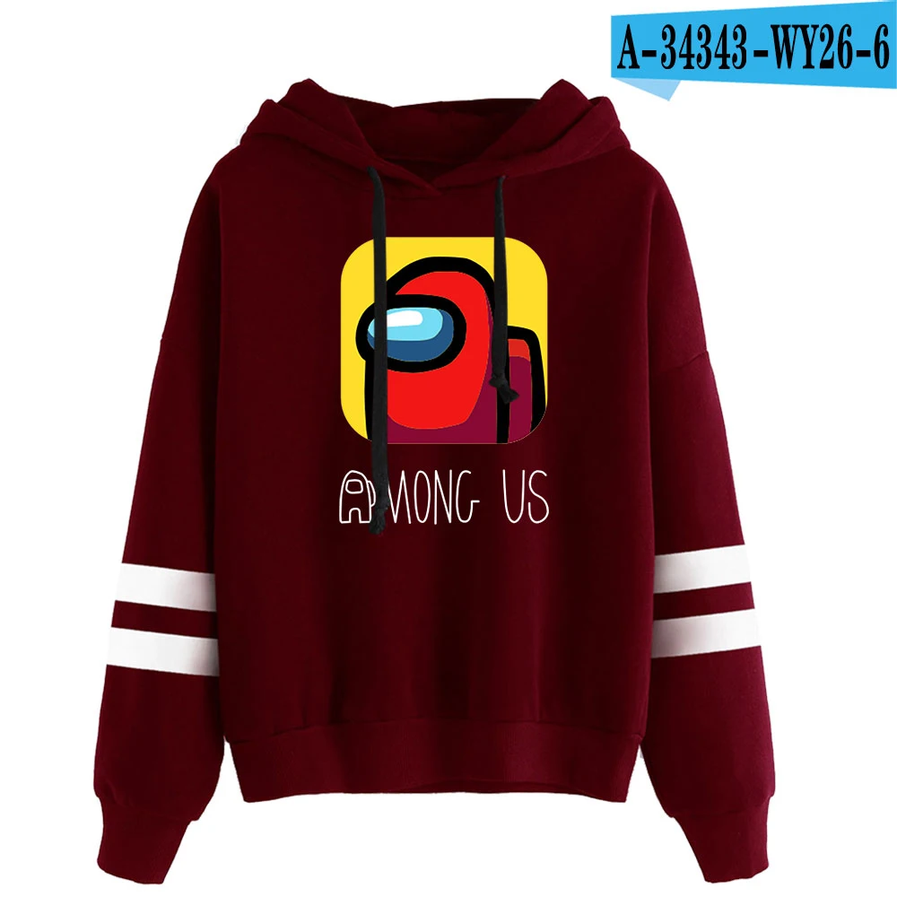 AMONG US THEMED STRIPED HOODIE (25 VARIAN)