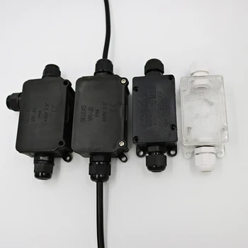 

2pcs Junction Boxes Garden Wiring Wire Cable Connectors Construction 2 Way Coupler IP66 Waterproof Electrical External Outdoor