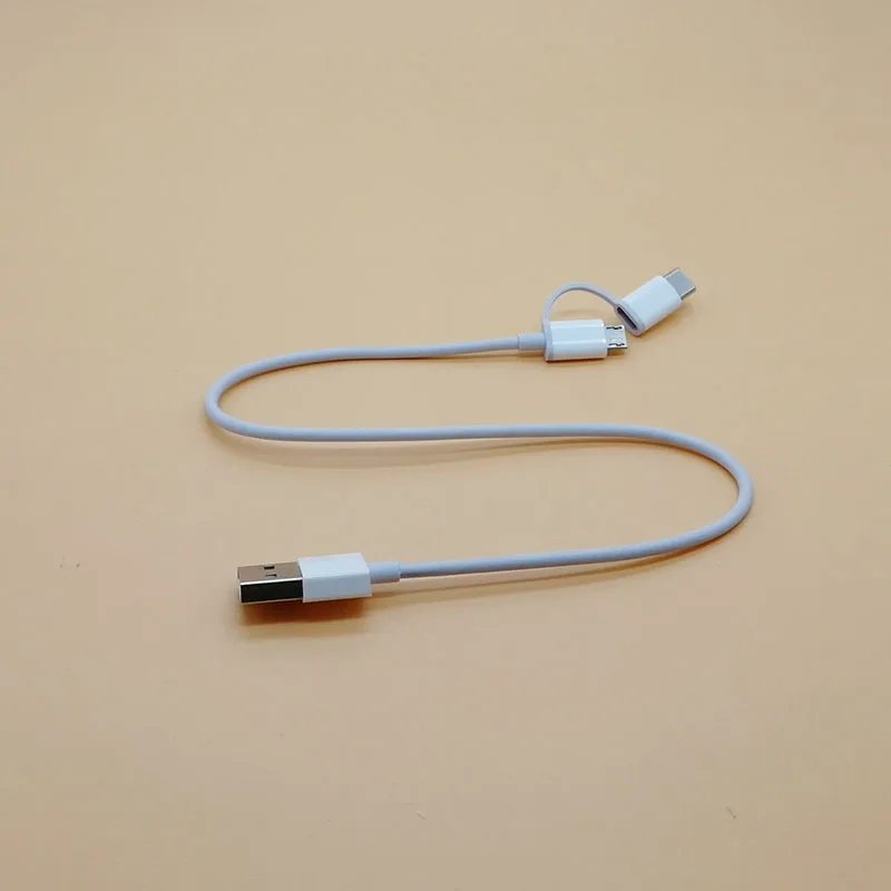 Оригинальный короткий внешний аккумулятор xiaomi 22/32/30 см кабель Micro USB type c быстрая