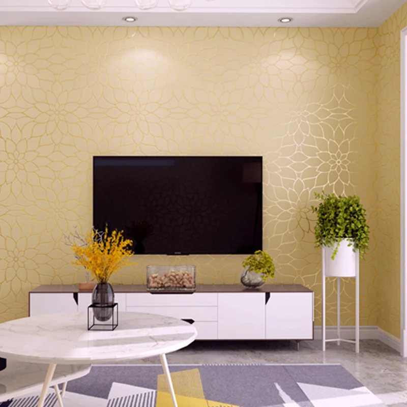 Современные лепестки цветочные обои для стен для гостиной спальни стены розовые синие бежевые обои рулон украшения papier peint