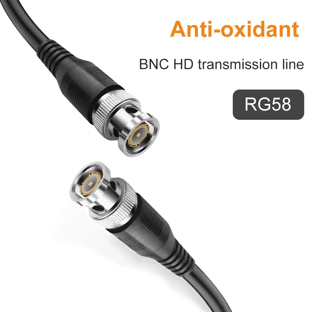 BNC Connector Cable 0.5M-10M Male To Adapter for CCTV Camera Accessories | Безопасность и защита
