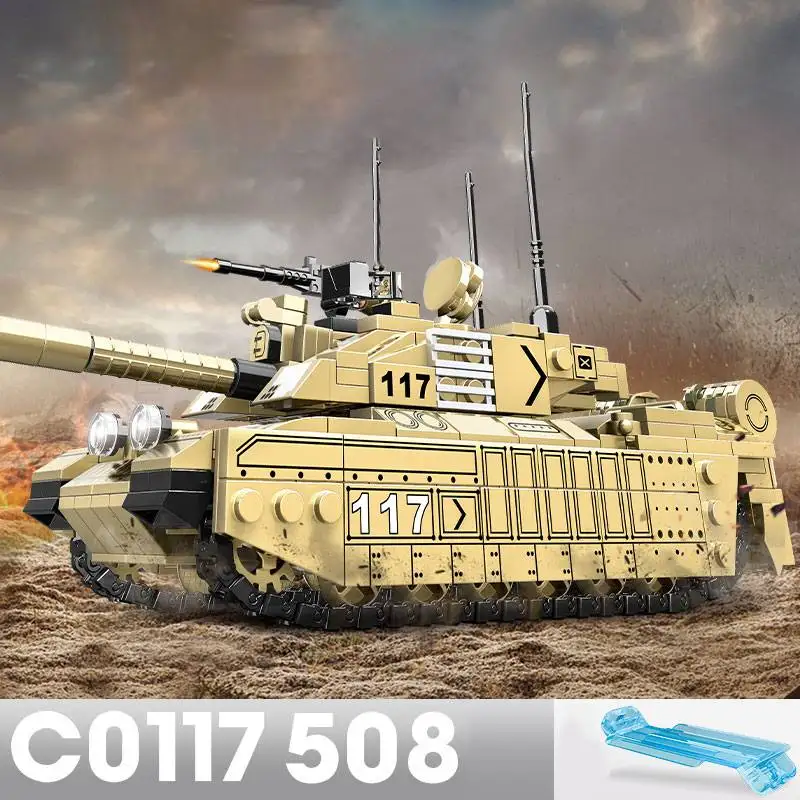 WOMA 475 + шт. Строительные блоки C0116 C0117 Battle WW2 военный средний танк город технический