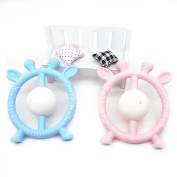 

Chengkai 1PC Giraffe Silicone Rattles Teether DIY Infant Baby Nursing Teething Jewelry Fawn Animal Toy