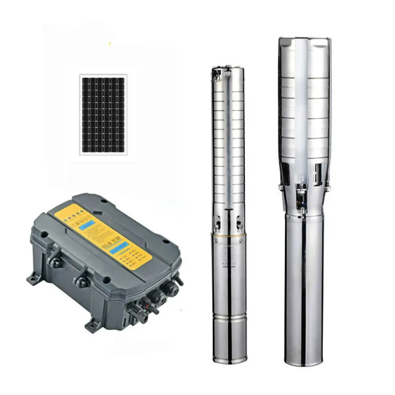 

Factory price of AC/DC 4 Inch Borehole Submersible Deep Well Solar Pump