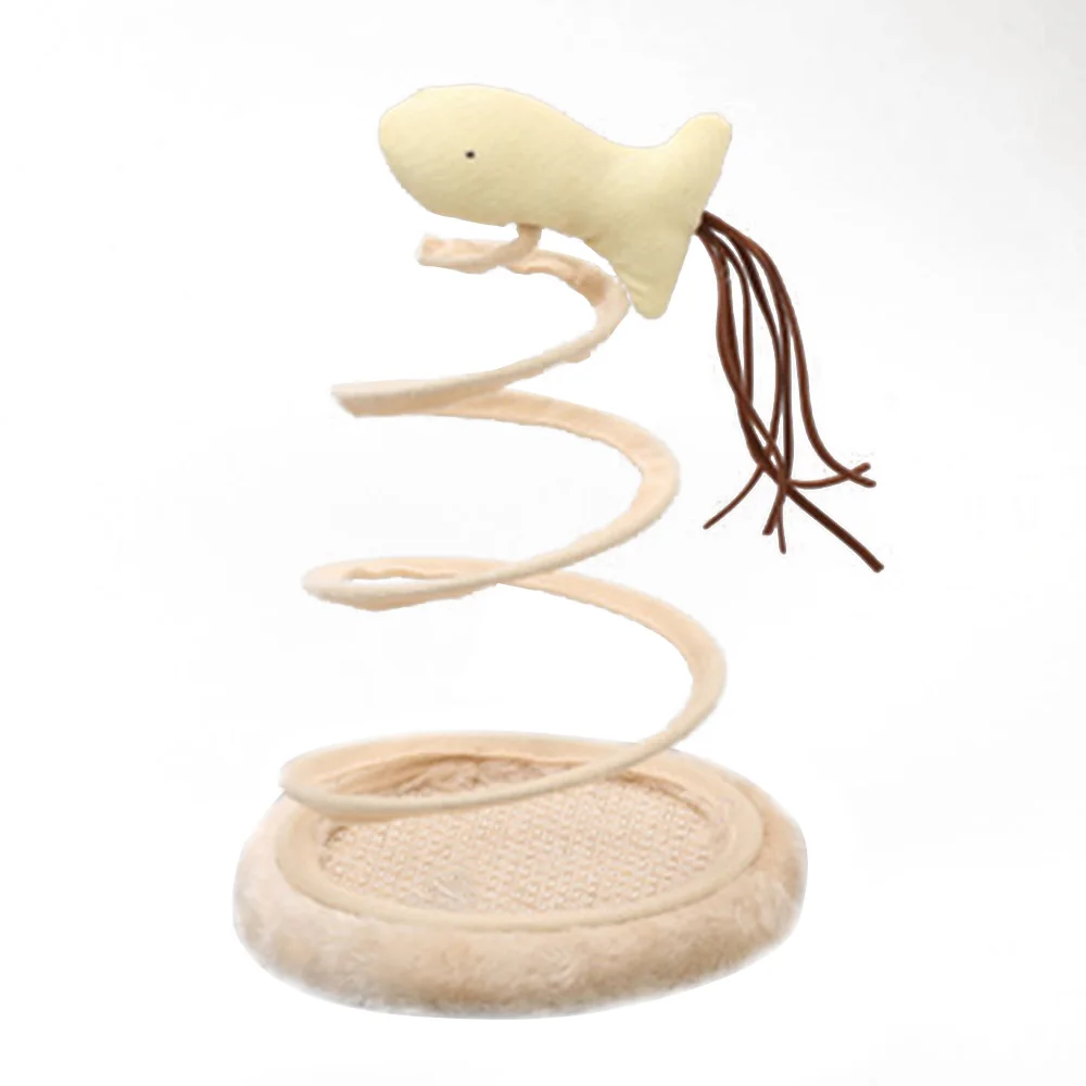 Small fish Эластичная Весенняя мышь диск Knickknack забавная игрушечная кошка Весенняя кошка игрушка маленькая рыба подарок игра игрушка на присосках домашний интерактивный - Цвет: Small fish