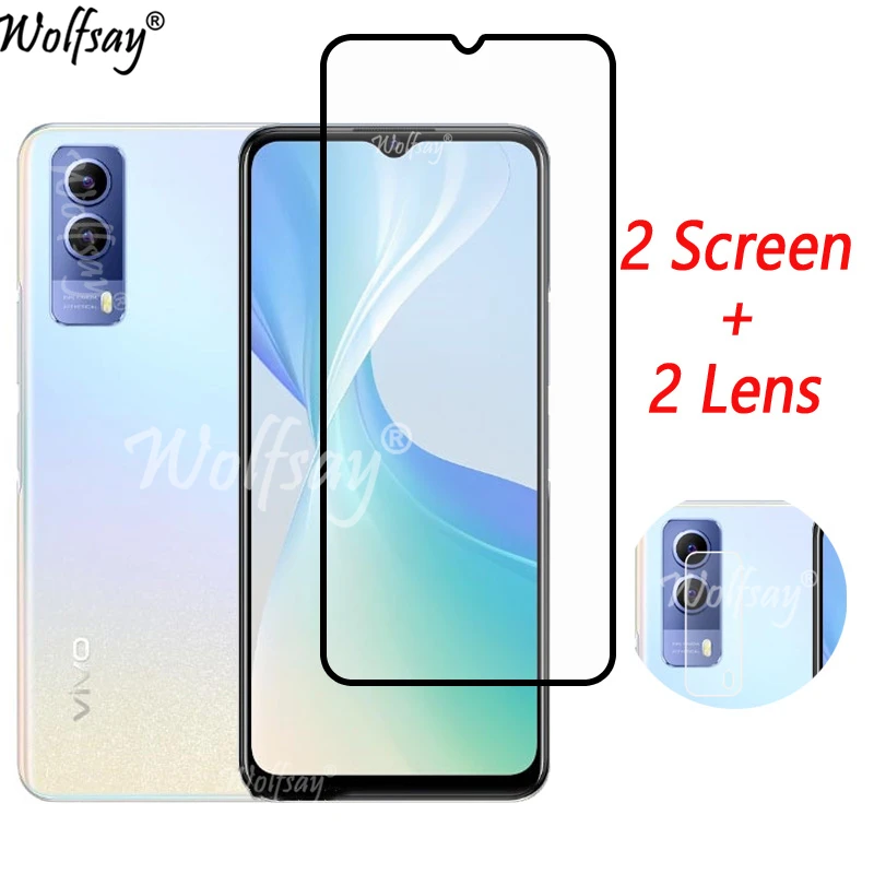 Закаленное стекло с полным покрытием для Vivo Y53S Защита экрана камеры Y53 S 6 58 |