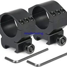 2 шт. Охота воздуха содержание стрелкового оружия крепление кольца 1 дюймов 30 мм 25,4 мм средний профиль для 20/21 мм планка Пикатини(2 шт