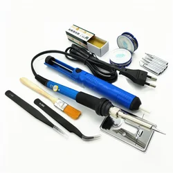 Ensemble de fer à souder électrique à température réglable 60W 110V 220V, Station de soudage, crayon thermique, Kit d'outils de soudage 