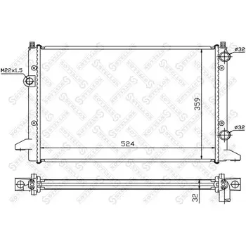 

Radiator cooling system for VW Passat 1.6i-1.9TDi 93-96 STELLOX