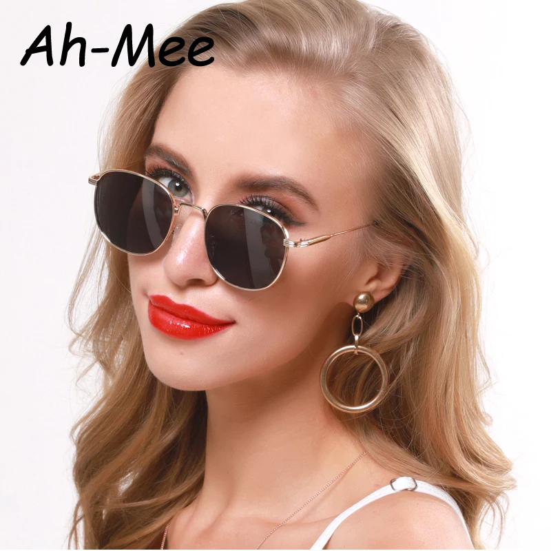 

Vintage Sunglasses Women Men Oval Metal Frame Sun Glasses Mirror Classic Small Retro Eyeglasses Female Summer Eyewear