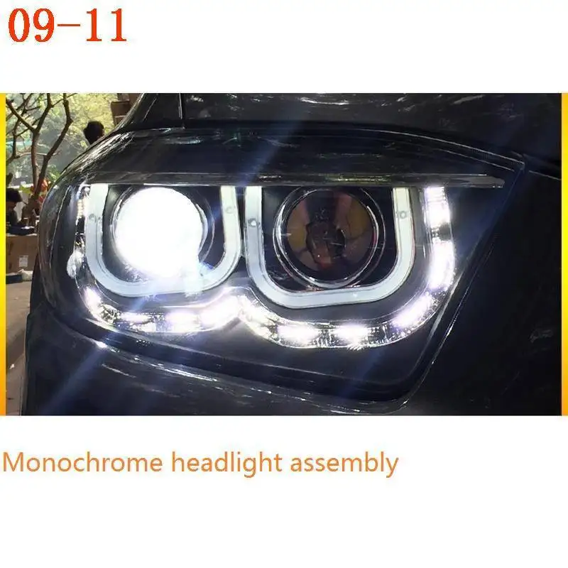 Drl лампа Cob Luces Para Авто боковой сигнал поворота, наружные светодиодные фары, автомобильные фары в сборе для Toyota Highlander