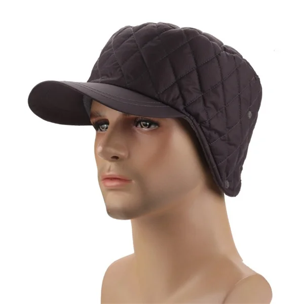baseball cap with ear flaps fleece lined