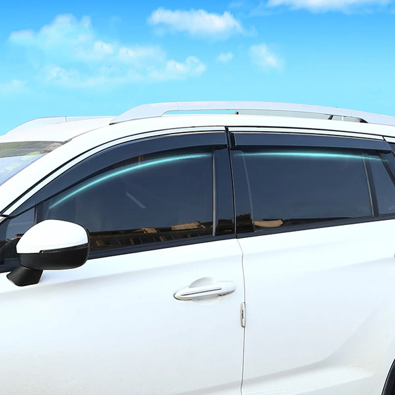 for Ssangyong korando Rain shield decoration Car window eyebrows Rain shield Rain cover Windshield Rain board Car modification