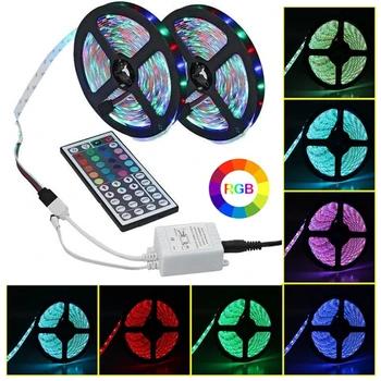 

1Set RGB LED Light Strip 5050 Tape Lights with Remote for Home Lighting DC SMD5050 SMD 12V Living Room Switch