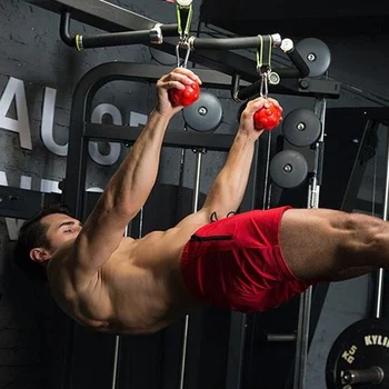 

1 Pair Color Climbing Pull Up Power Ball Hold Grips Non-Slip Hand Strength Trainer Exerciser Arm Back Muscles Training Ball Grip