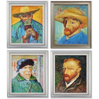 

Vincent Van Gogh Self-Portrait Oil On Canvas handpaint