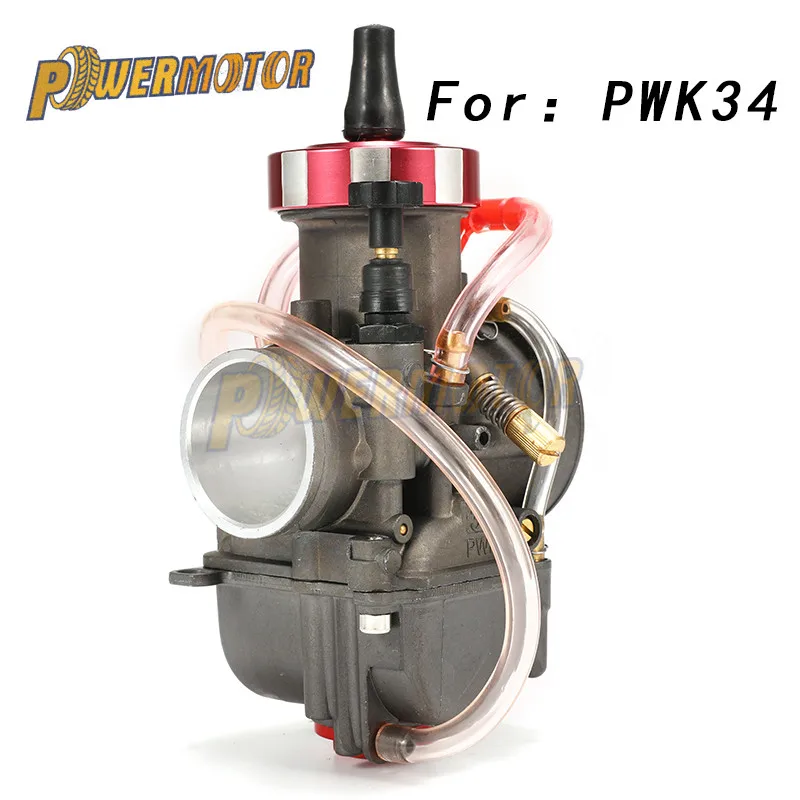 

PowerMotor-28 30 32 34mm PWK Motorcycle Carburetor with Power Jet Motocross Scooter ATV UTV Off Road Pit Bike 4T Engine