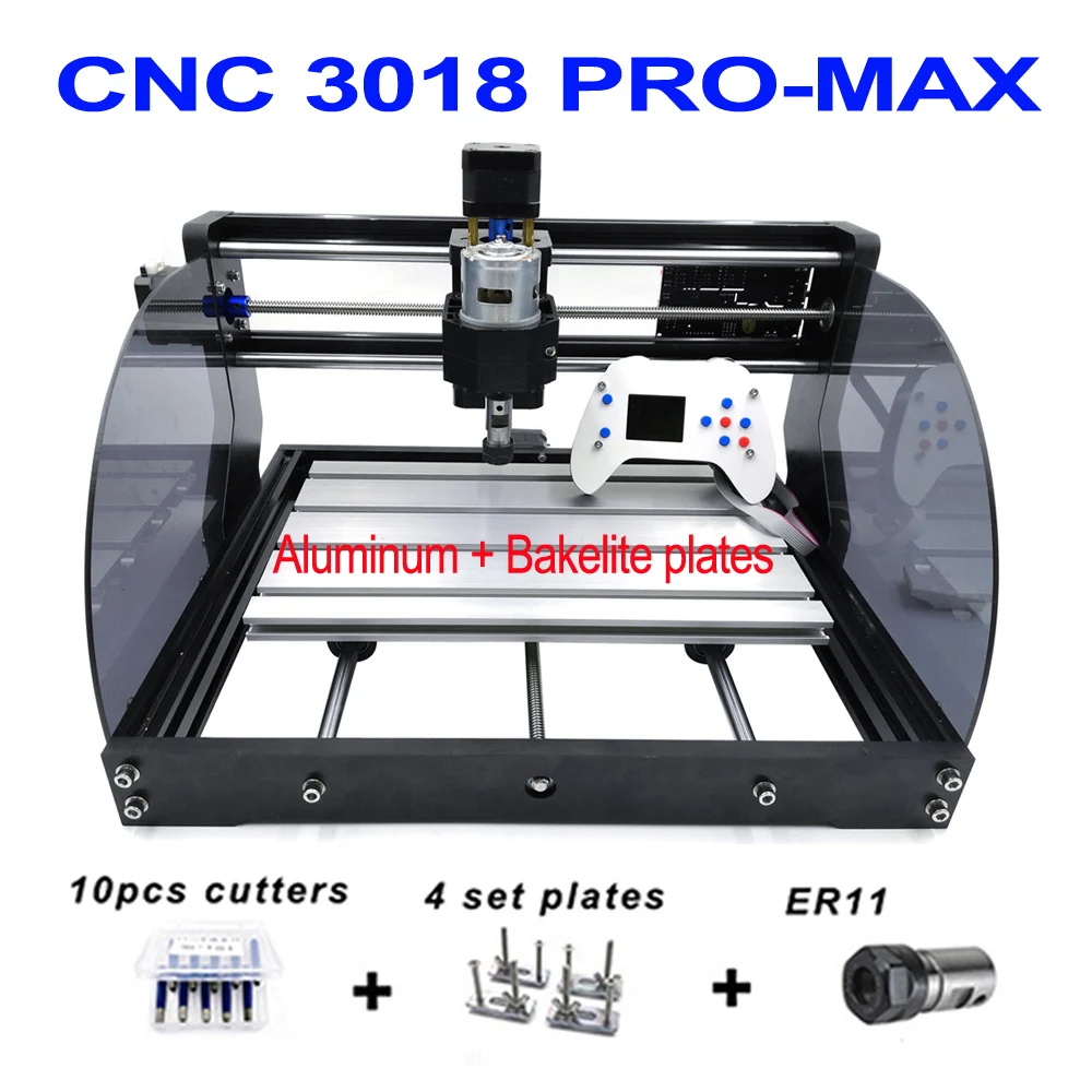 

CNC 3018 PRO Max laser engraver Pcb Milling Engraving Machine cnc router cnc3018pro GRBL control ER11 With with 500MW 2500MW