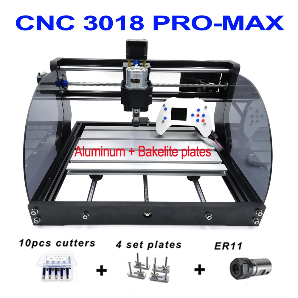 CNC 3018-PRO Router Kit 500mW Mini Engraver GRBL Control 3 Axis PCB PVC Wood Carving Milling Engraving Machine CNC Router Kit US Plug 110V-240V CNC 3018-PRO Router Kit 500mW Mini Engraver GRBL Control 3 Axis PCB PVC Wood Carving Milling Engraving Machine CNC Router Kit US Plug 110V-240V