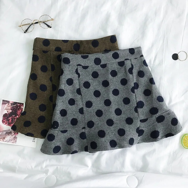 

Special Offer WOMEN'S Dress Fashion-Polka Dot Skirt Women's Slim Fit Korean-style Students Versatile Short Skirt-Style