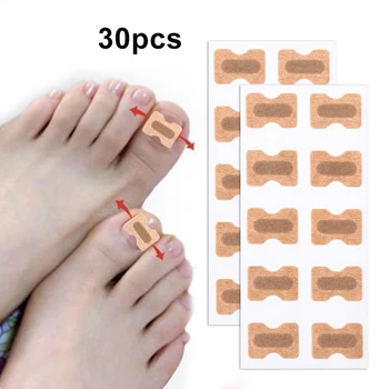 

30PCS Paronychia Treatment Nail Correction Stickers No Glue Needed Toe Nail Repair Ingrown Toenail Treatment Recover Tools