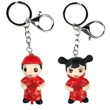 Стиль Золотой мальчик нефрит девочка мечта 100 года все сезоны кукла-брелок для ключей кулон свадьба праздничные маленькие подарки