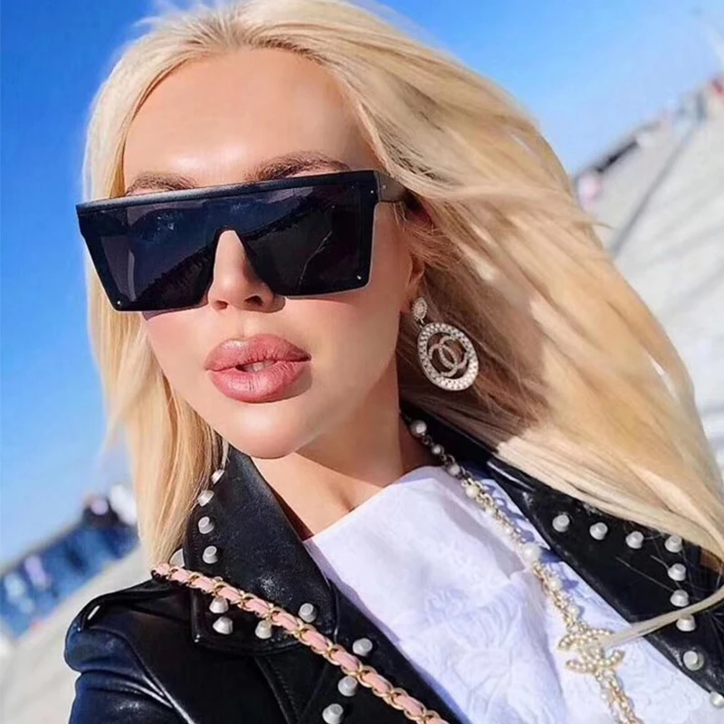 

2020 Oversized Plastic Women Sunglasses Luxury Brand Designer Gradient Vingtage Outdoor Fashion Men Sun Glasses UV400