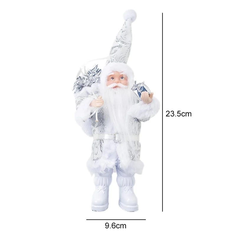Standing Santa Claus Doll Figurine Collection Christmas Ornament Holiday Gift Table Decoration Chri