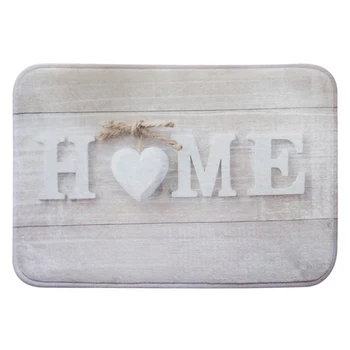 

Love HOME Flannel Mat Rugs Home Entrance Door Mat Water-absorbing Non-slip Bathroom Doormat Decorative Floor Mat