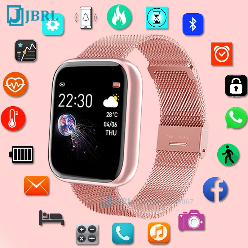 Модные умные часы для женщин и мужчин фитнес браслет водонепроницаемые