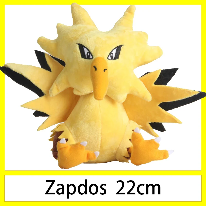 Zapdos Пикачу Jigglypuff Vulpix Chikorita Venusaur Eevee marill аниме плюшевые милые коготь машина кукла для детей подарок мягкие игрушки - Color: Zapdos