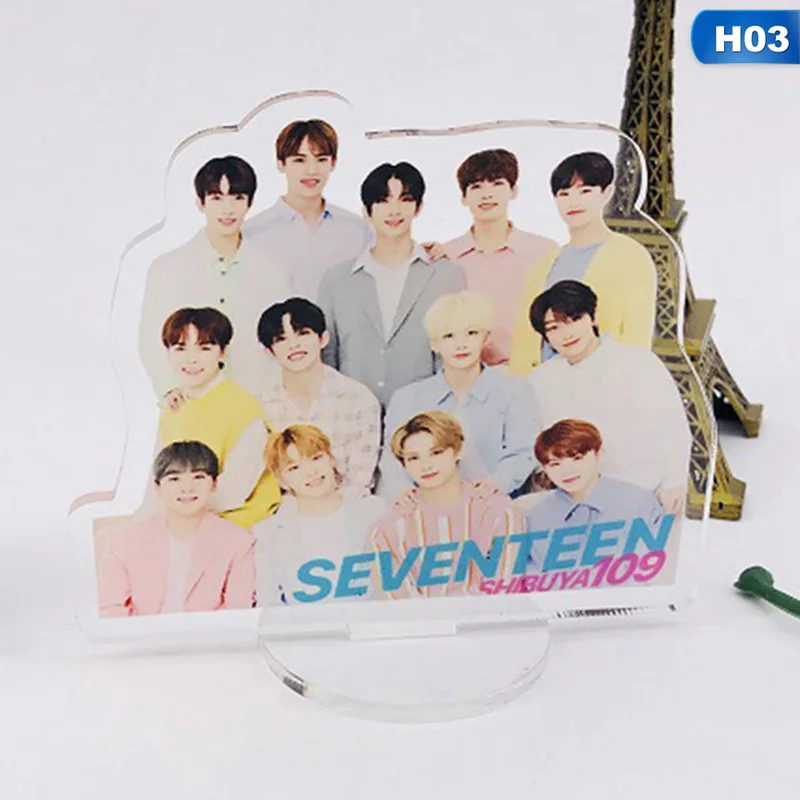 BLACKPINK GOT7 SEVENTEEN Character Stand Plates дисплей акриловая подставка коллекции фанатов подарки - Цвет: 03