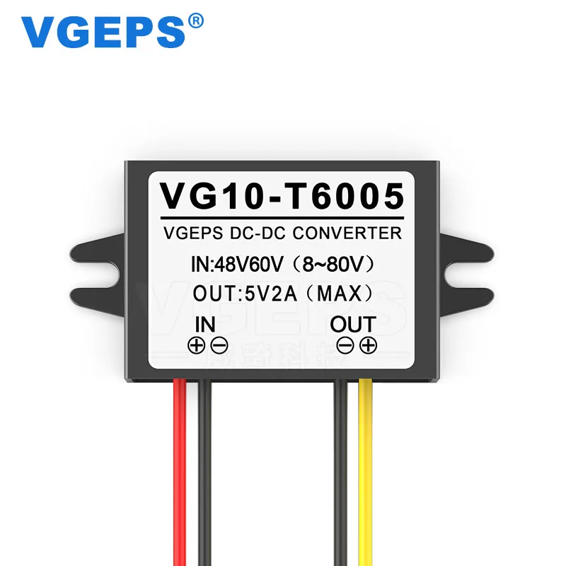 48 V-60 V to 5V 1A 2A 3A 5A 8A 10A 15A понижающий модуль питания, 60V to 5V DC преобразователь, 48V to 5V DC понижающий регулятор - Цвет: 60V to 5V 2A SJ