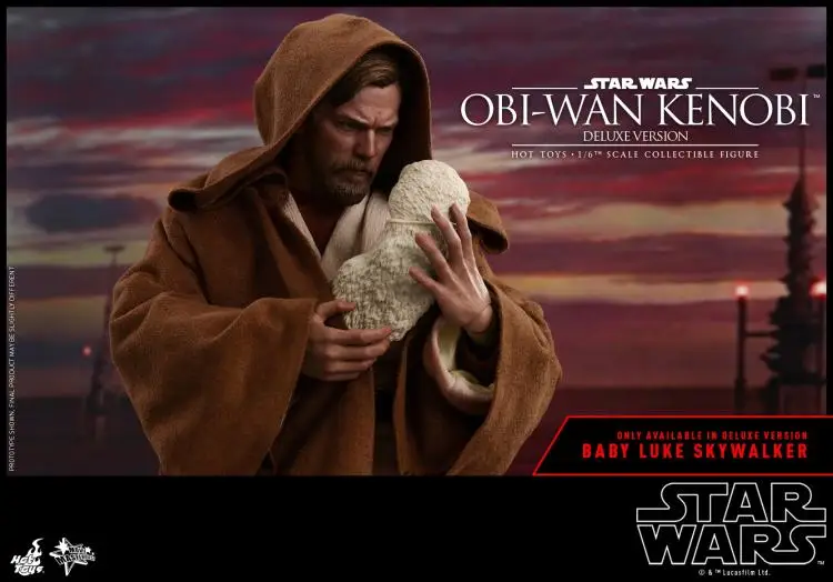 Hot Toys MMS478 Star Wars 1/6 Full Set Collectible Obi-Wan KENOBI Action Figure Delux Ver. 12'' Doll Toys Gift with Box for Fans