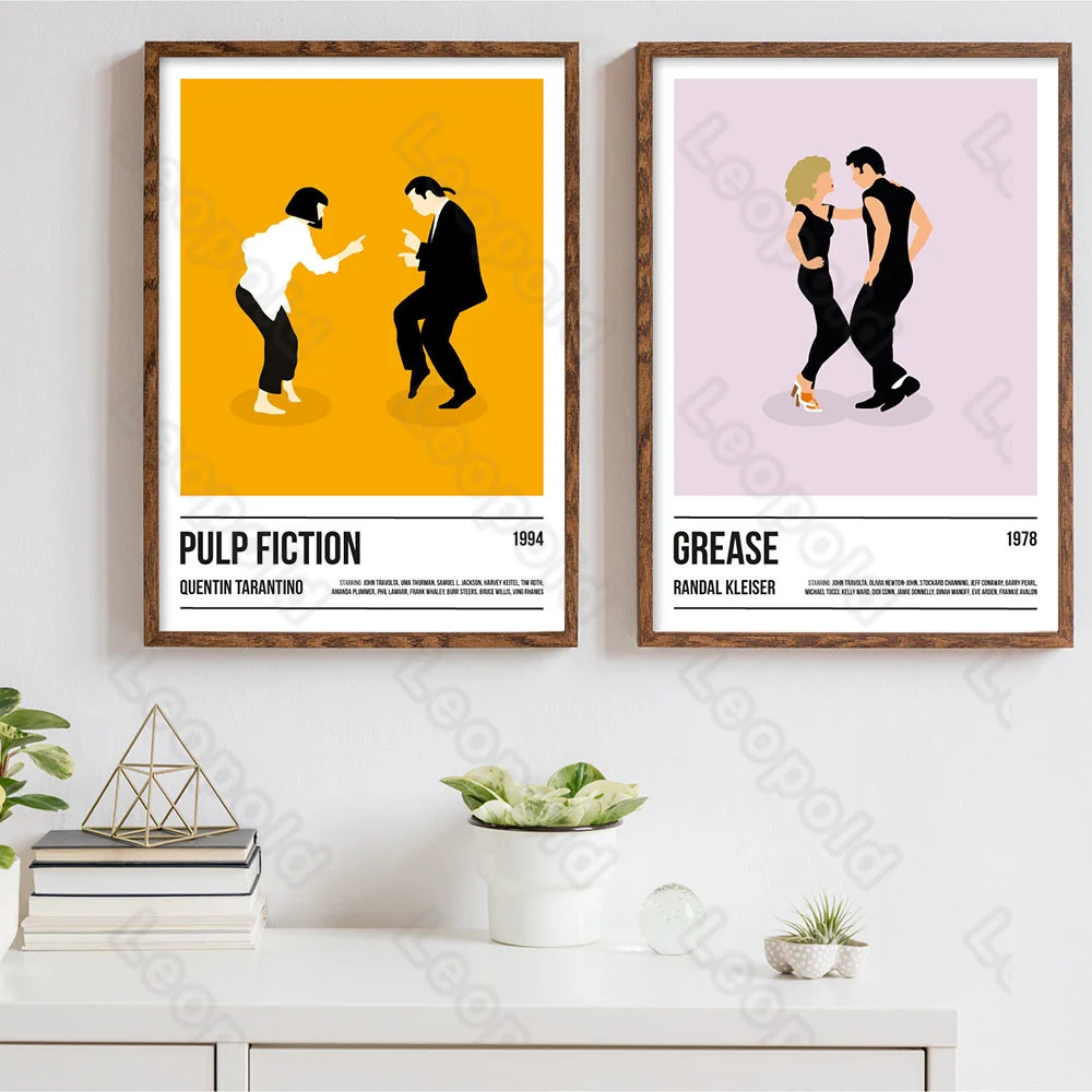 Cartoon Brief Type Pulp Fiction and Tango Wall Painting Posters Murals In Nordic Style for Living Room Decoration | Дом и сад