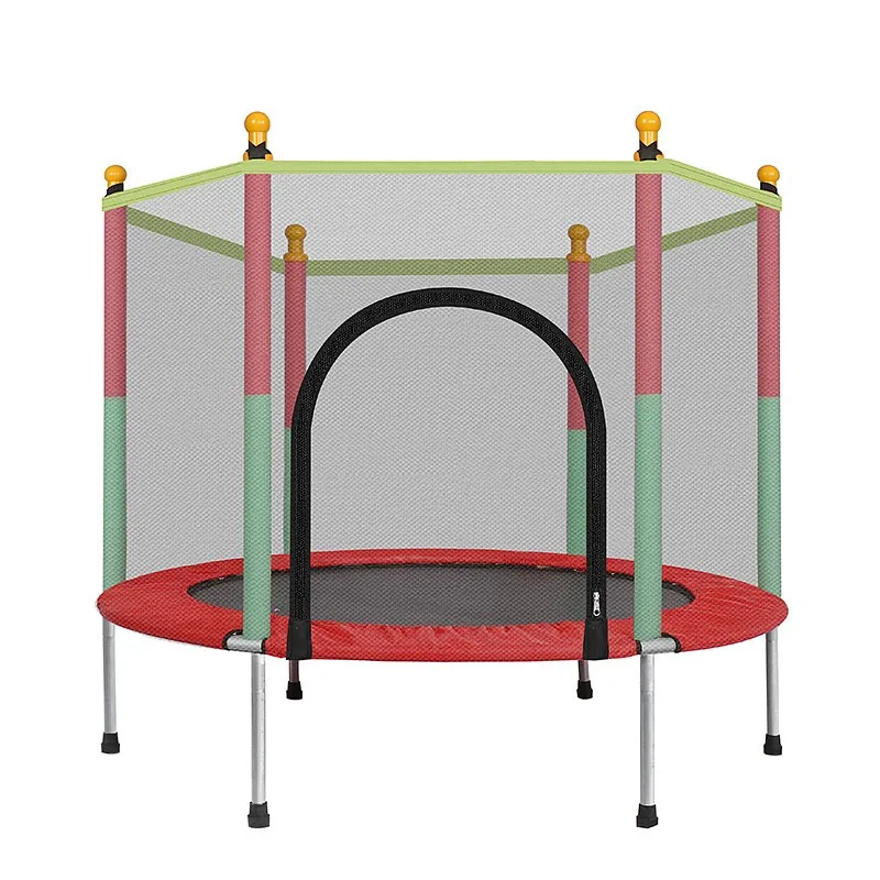 Indoor Trampoline with Protection Net Jumping Bed Cardio Rebounder Fitness Exercise Bed Outdoor Trampoline For Kids Child Home