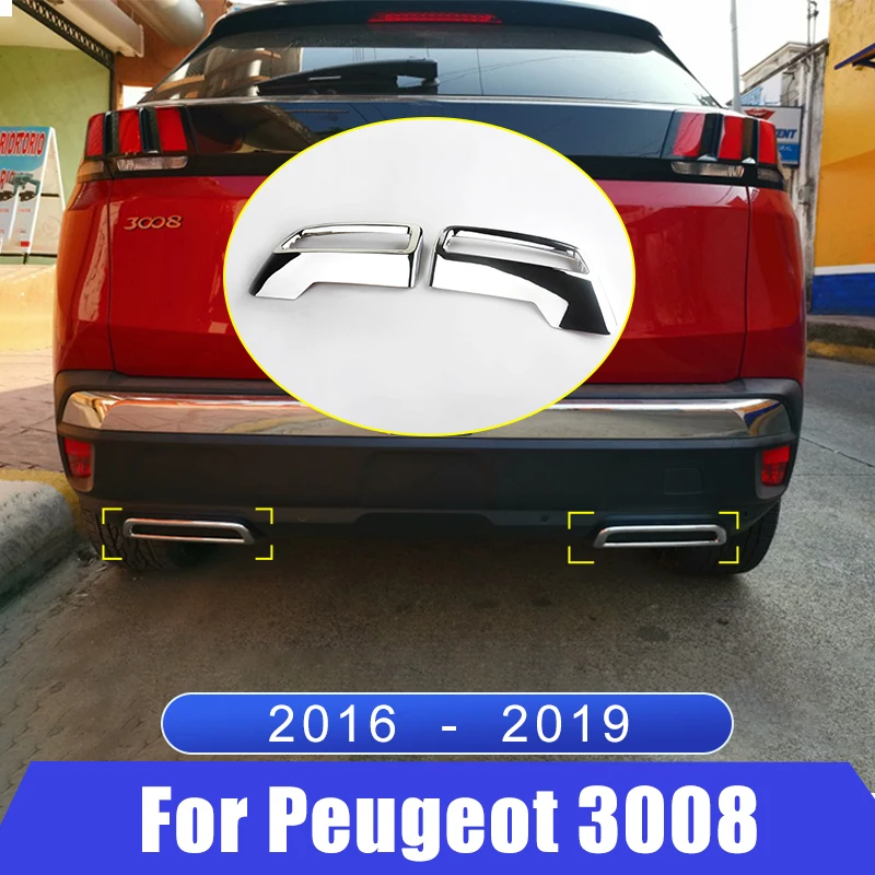 Задний глушитель выхлопной трубы для Peugeot 3008 5008 Access Active привлекательный 2017 2018 ABS