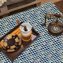 Lychee Life, разноцветная стеклянная мозаичная плитка, квадратная мозаичная плитка, рукоделие, рукоделие, изготовление, материал для украшения дома