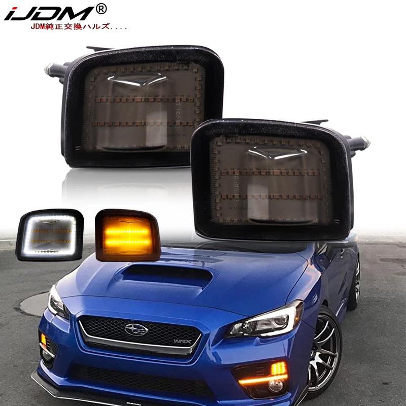 IJDM Switchback янтарно-желтый светодиодный фонарь переднего поворота для Subaru WRX и STi.