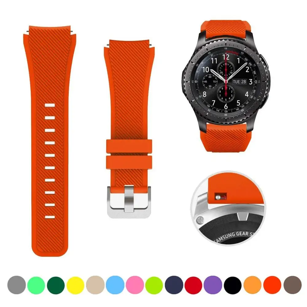 Strap For Samsung galaxy watch 3 46mm Gear S3 Frontier bip/active bracelet 20/22mm band Huawei gt 2/2e 42mm | Наручные часы