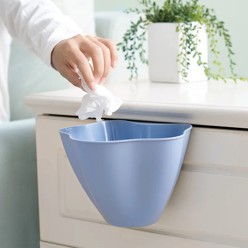 

Kitchen Hanging Trash Cabinet Door Hanging Garbage Storage Home Creative No Cover Plastic Storage Box Mini Trash Kitchen Tools