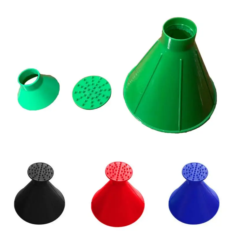 Magic Cone-Shaped Windshield Ice Scraper Snow Shovel Tool Three-piece suit Car washer Car Cleaning Car brush