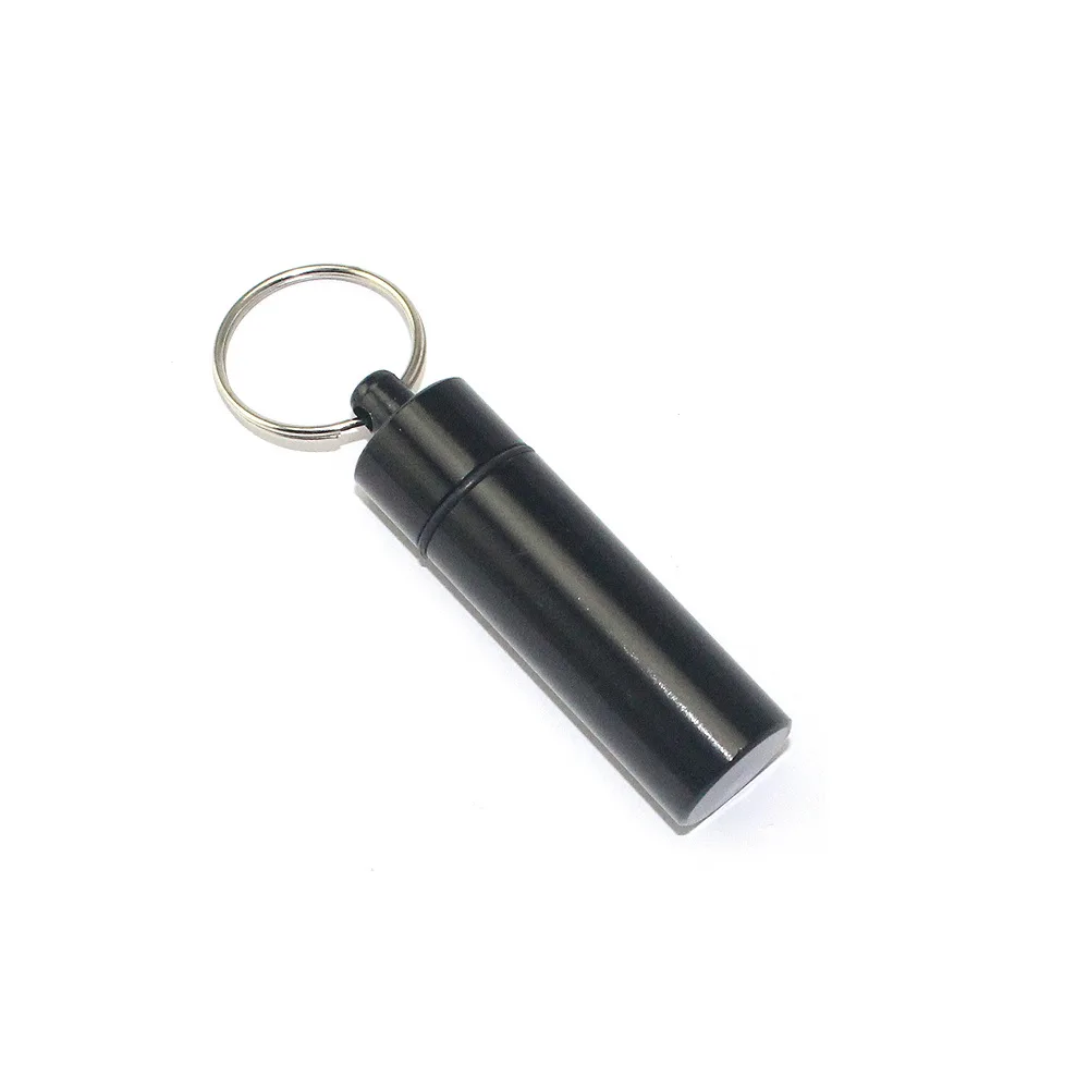 

Outdoor Lifesaving Black And White with Pattern fang shui guan Small Jewelry Keychain Accessories-in-Waterproof Storage Jar