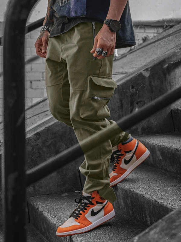

2020 new Men's Korean version of the fashion trend cargo casual pantsPocket pants autumn/Winter CN(Origin) 57