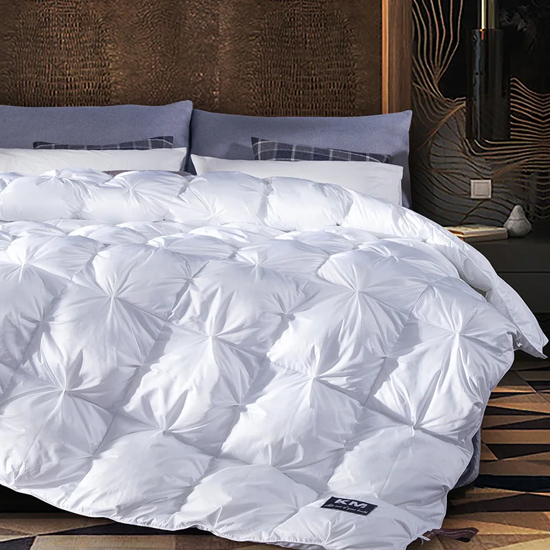 Белый гусиный/гусиный пух наполнитель 3D Хлеб одеяло/одеяло постельные принадлежности зимнее роскошное пуховое одеяло ядро настраиваемый