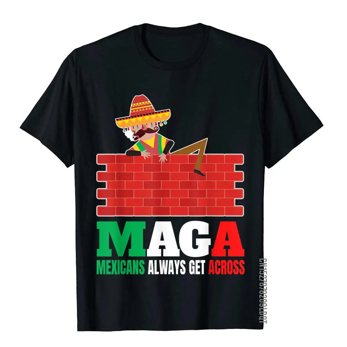 MAGA Mexicans Always Get Across Gifts Anti Funny Men T-Shirt__B9262black