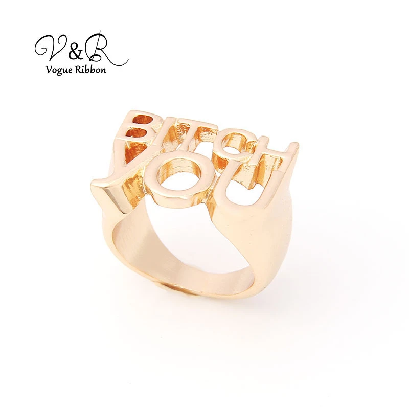 Metal Alphabet Letter Wide Band Ring Gold Filled Ring Dainty Ring Gothic Rings Halloween Jewelry Accessories Wholesale 19 Rings Aliexpress