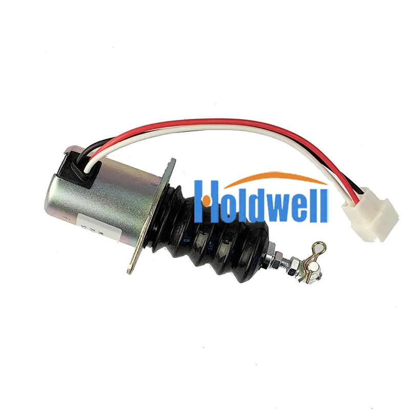 Holdwell 12V Электромагнит отключения подачи топлива 119629 66801 для двигателя Yanmar